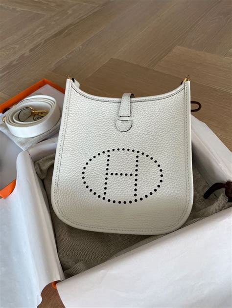 hermes evelyne 16 new white